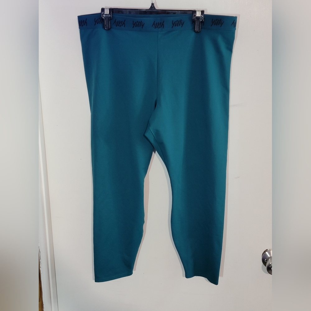 Yitty By Lizzo Teal Capri Leggings Size 3XL NWOT
